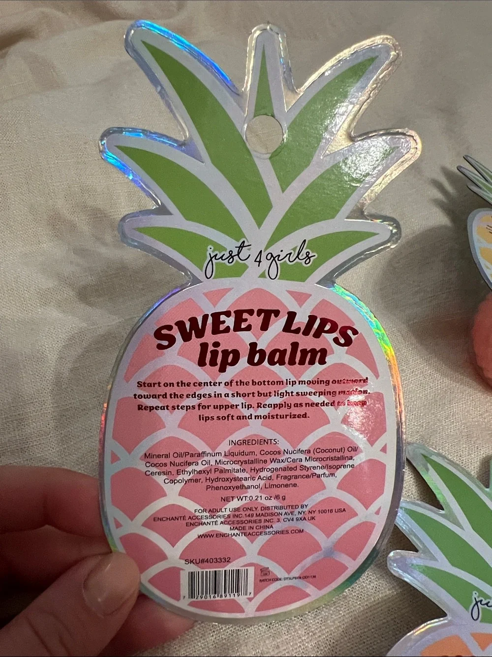 Pineapple Sweet Lips Lip Balm Collection